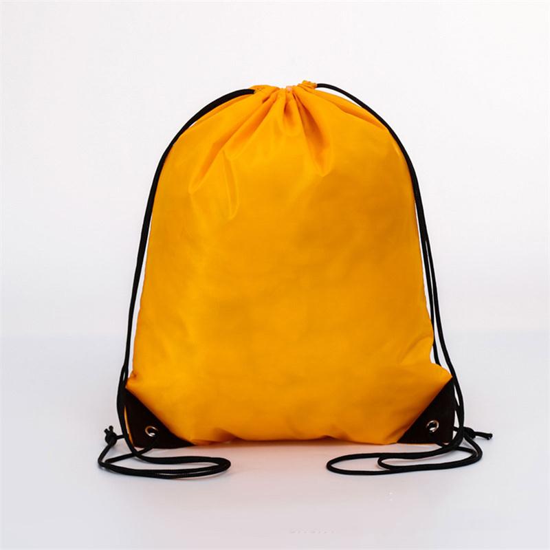 Portable Sports Bag Drawstring Belt Riding Backpack Gym Shoes Bag Storage Bag