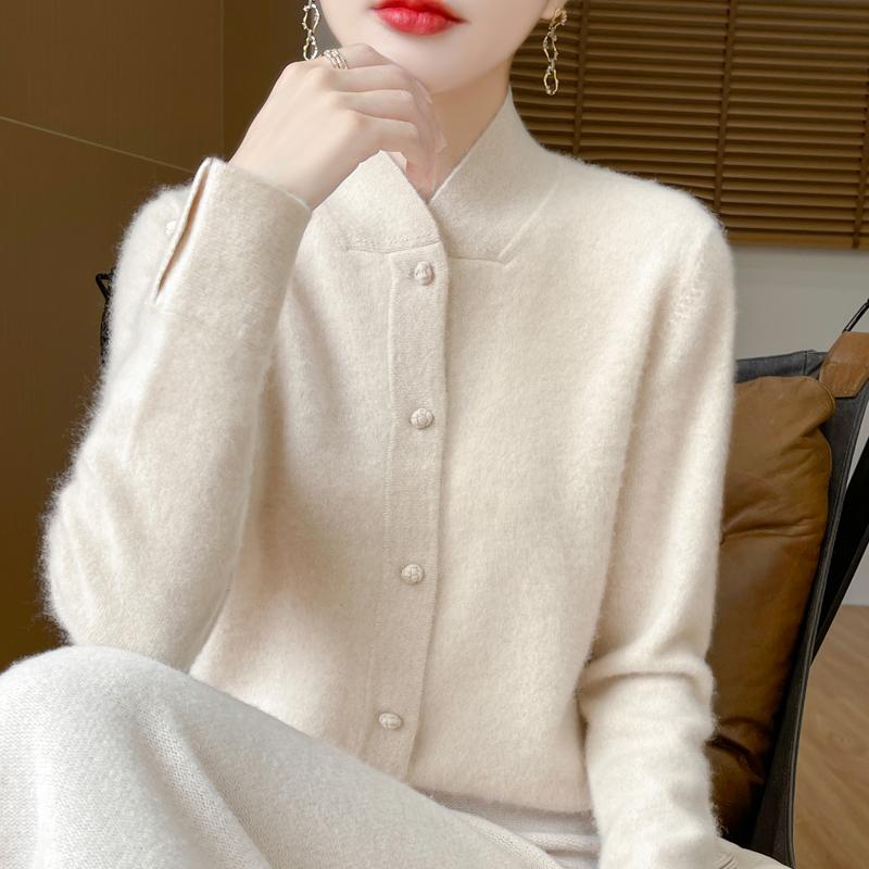 Женский кашемировый свитер Qinghe кашемир 30% кашемир 70% шерсть осенне-зимний кашемировый пуловер мягкий и теплый