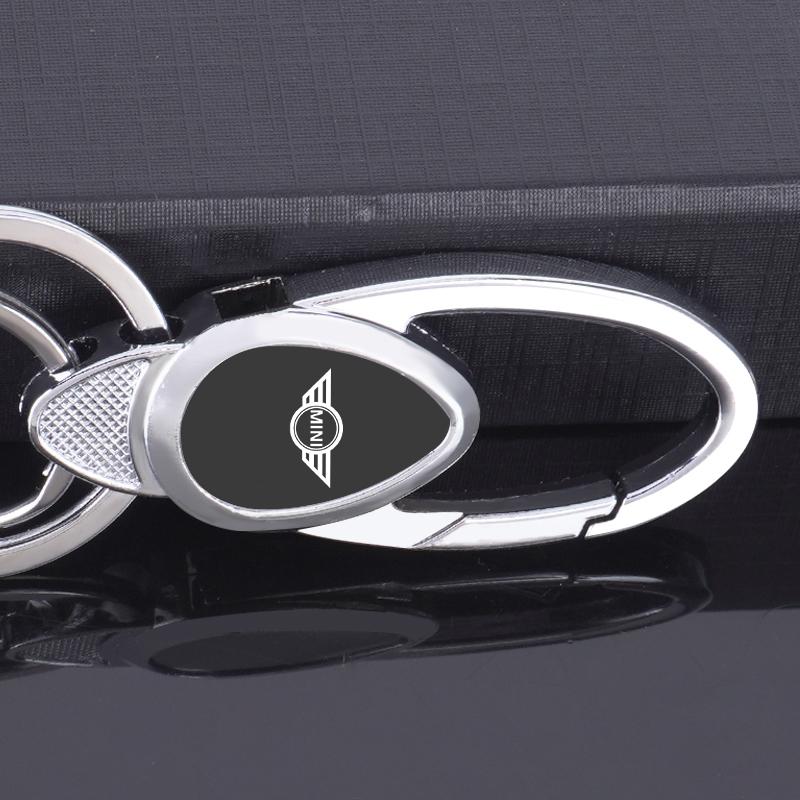 ZDNE2 All-Metal Alloy Car Emblem Key Chain Key Ring For BMW Mini Cooper R50 R53 R55 R56 R60 R61 F54 F55 F56 F60 Real image shooting