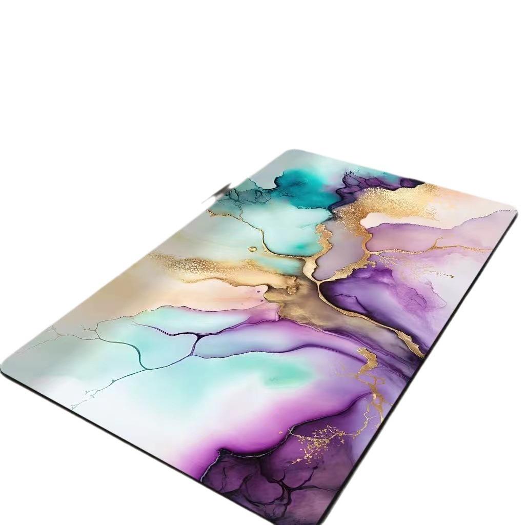 Light Luxury Marble Diatom Mud Mat Bathroom Toilet Toilet Into The Door Absorbent Non-slip Quick Dry Mat