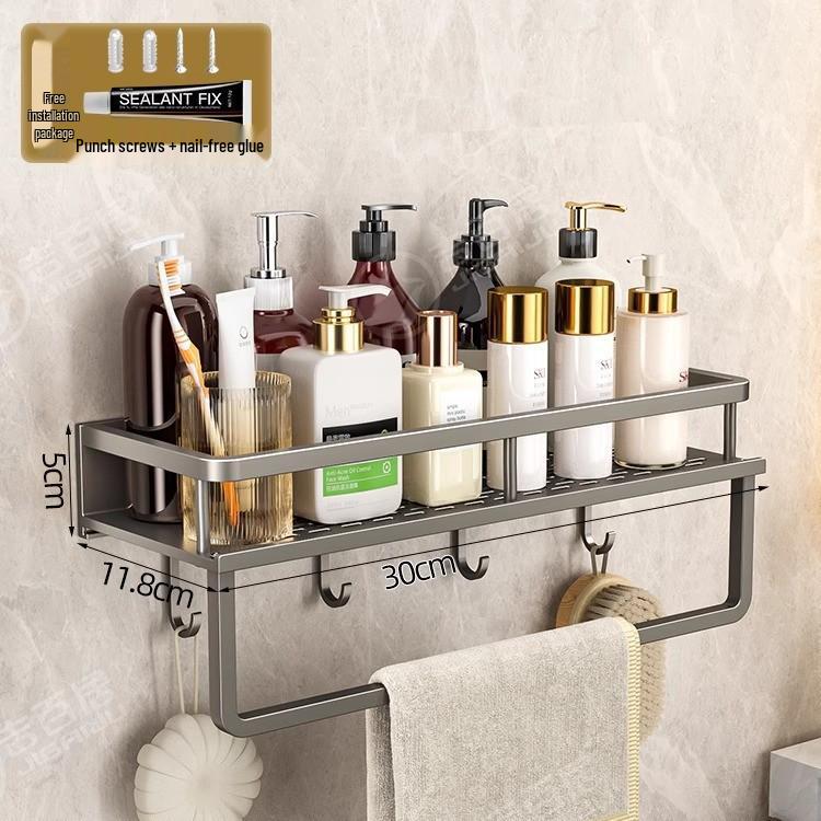Настенная полка для хранения в ванной комнате без сверления для раковины и туалета