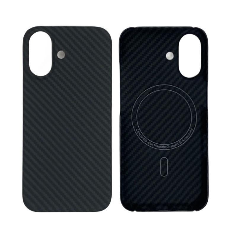 Kevlar Phone Case IPhone 17 Semi-Transparent Cutout Design With Heat Dissipation Magnetic Mount Support