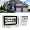 Проводная система видеодомофона с защитой от дождя, ИК-подсветкой ночного видения, широкоугольным видеодомофоном на 120º с 7-дюймовым дисплеем