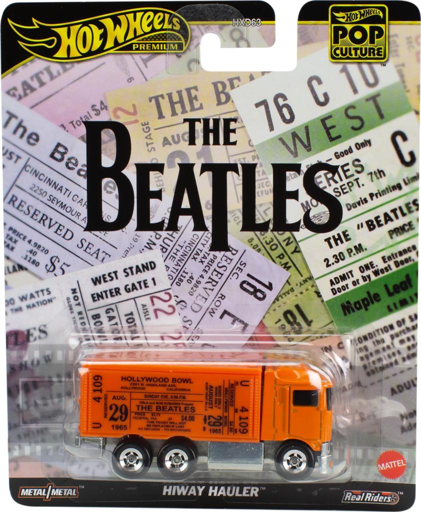 Hot Wheels Pop Culture Beatles Highway Hauler Vehicle Toy Mini Car 3 Years Old and Up Orange HVJ41 - (Orange)