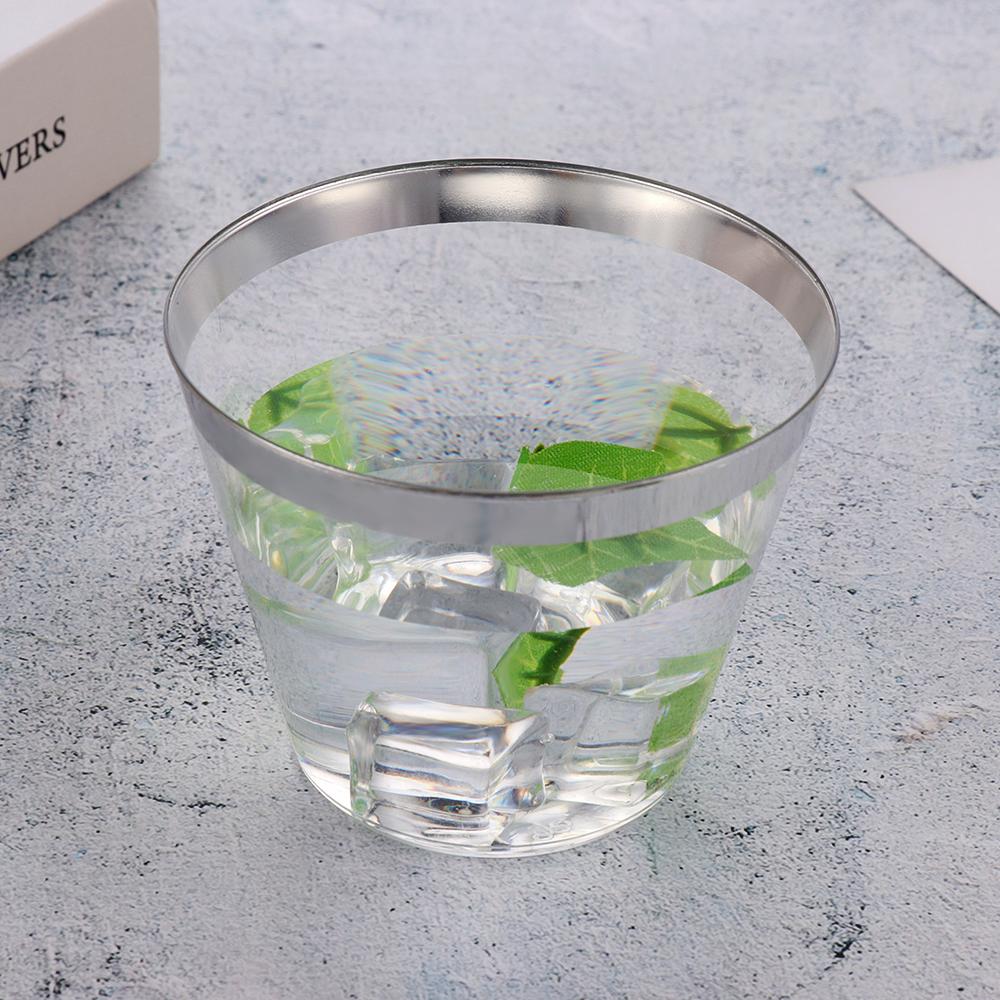 10/20/30 шт. Домашний декор Свадебные принадлежности День рождения Одноразовая посуда Пластиковые стаканы Прозрачные