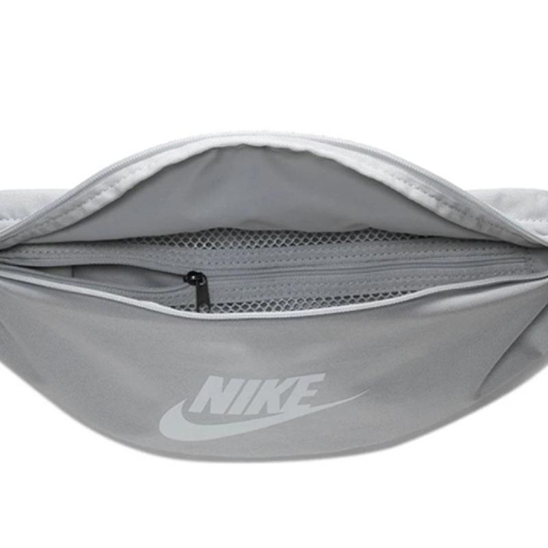 Nike Сумки через плечо Heritage из полиэстера, поясная сумка, обычная, унисекс, серая, повседневная, BA5750-042