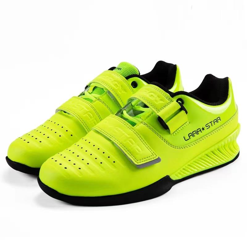 Бренд LARA STAR Липучка Петля Профессиональные Мужские Обувь для Пауэрлифтинга Нескользящие Приседания для Мужчин Женщин Зал Бодибилдинг Поднятие Тяжестей Кроссовки