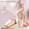 Professional Ballet Pointe Shoes Girls Women Ladies Satin Ballet Shoes With Ribbons