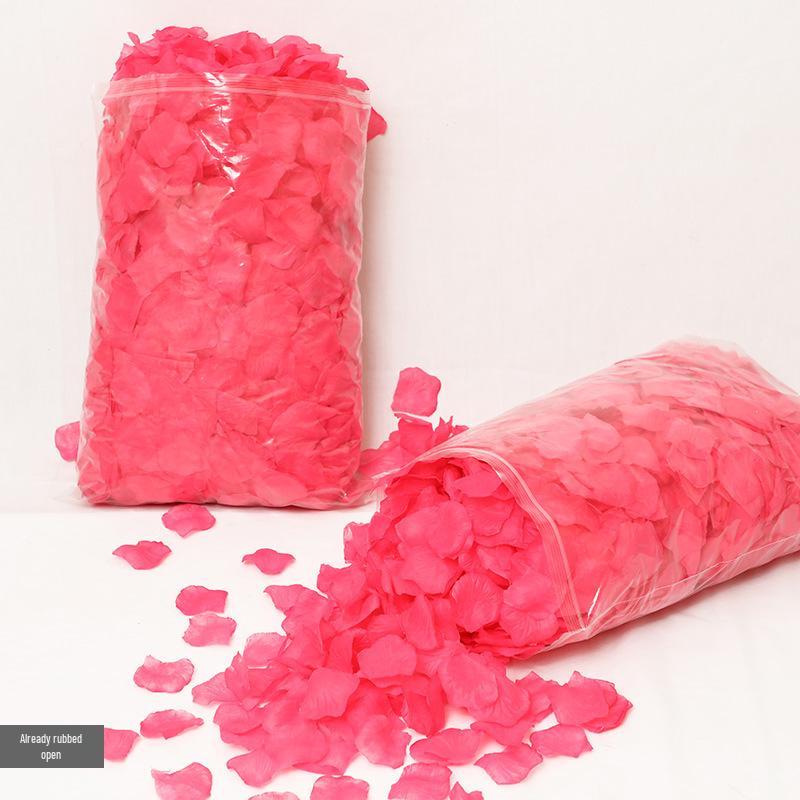 Романтический Свадебный Декор для Помолвки: Искусственные лепестки красной розы