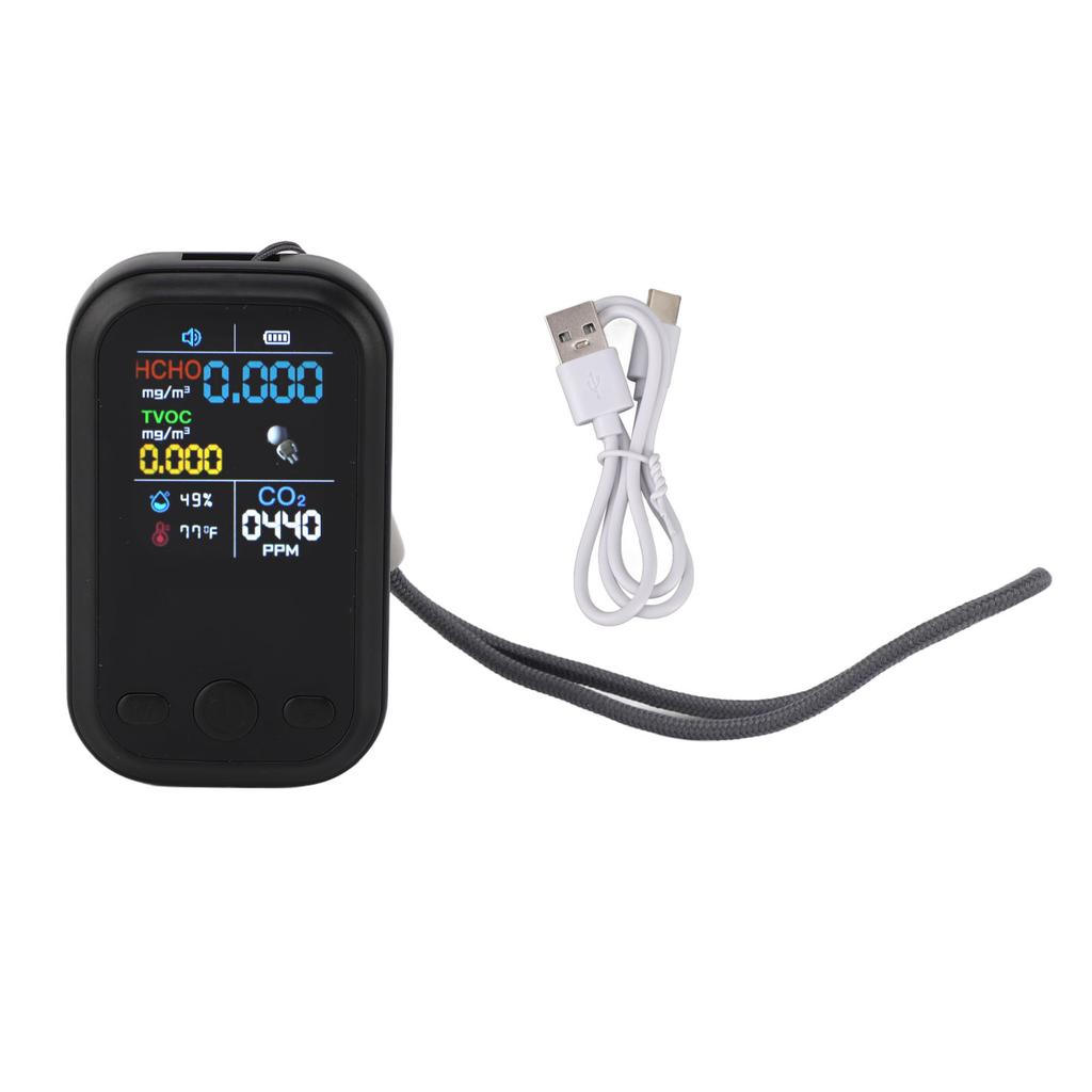 5 в 1 монитор качества воздуха многофункциональный умный портативный детектор CO2 влажности температуры для