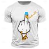 Men's Graphic T Shirt Sports Classic Letter Printed Funny Duck Black White Short Sleeve Comfortable Tee Summer Fashion Clothing