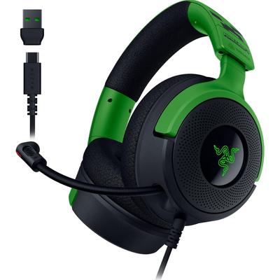 Razer Kraken V4 X Minecraft Edition Проводная Игровая Мощный и Реалистичный TriForce 40мм Выдвижной Гиперчеткий Кардиоидный RGB Объемный Совместима с и