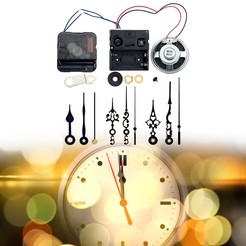 Precise 12888 Clock Movement Quartz Clock Mechanism Battery Powered Repair Part for Wall Clock with 3Set Hand Shaft