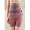 Полосатые брюки с высокой талией, утягивающие бедра, корректирующее нижнее белье с поясом, женские защитные короткие брюки
