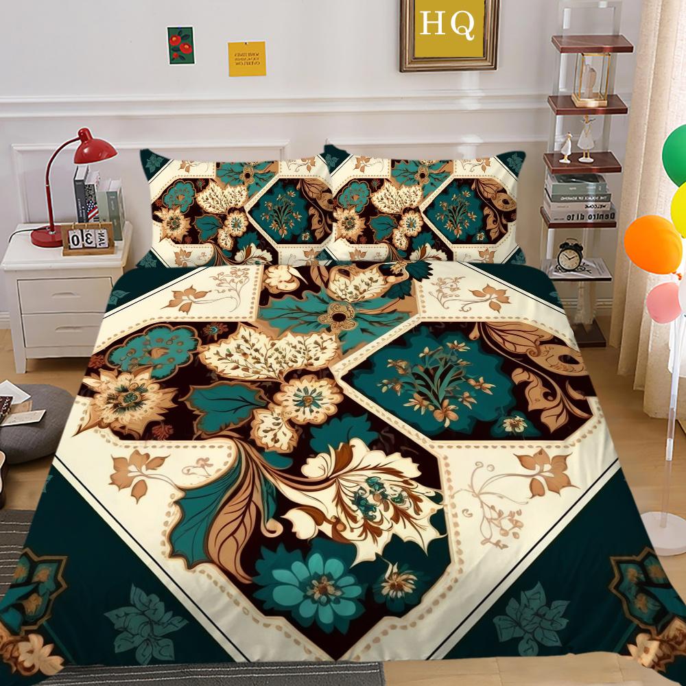 Комплект постельного белья высокого качества с принтом пейсли, детское покрывало, двойной размер, полиэстер, домашний текстиль