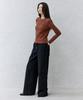 Широкие брюки Oioi Collection с карманами-утилити [Черный]