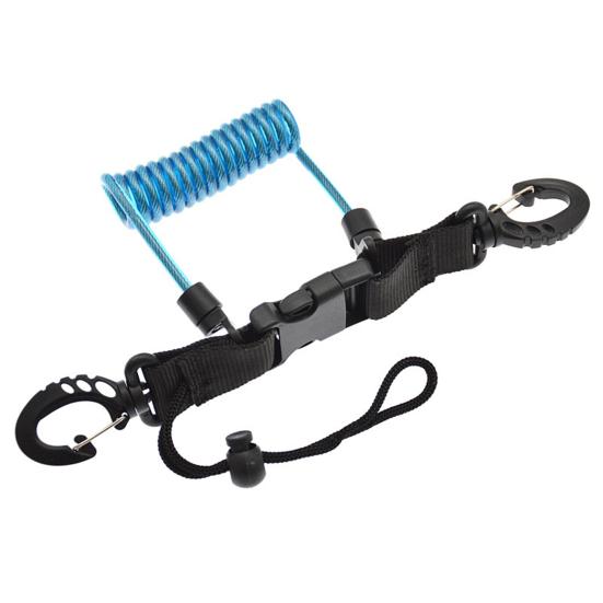 Страховочный шнур для дайвинга с быстросъемной пряжкой, эластичный, портативный, износостойкий, высокопрочный, инструмент против потери, страховочный шнур для камеры для дайвинга, аксессуар для каякинга