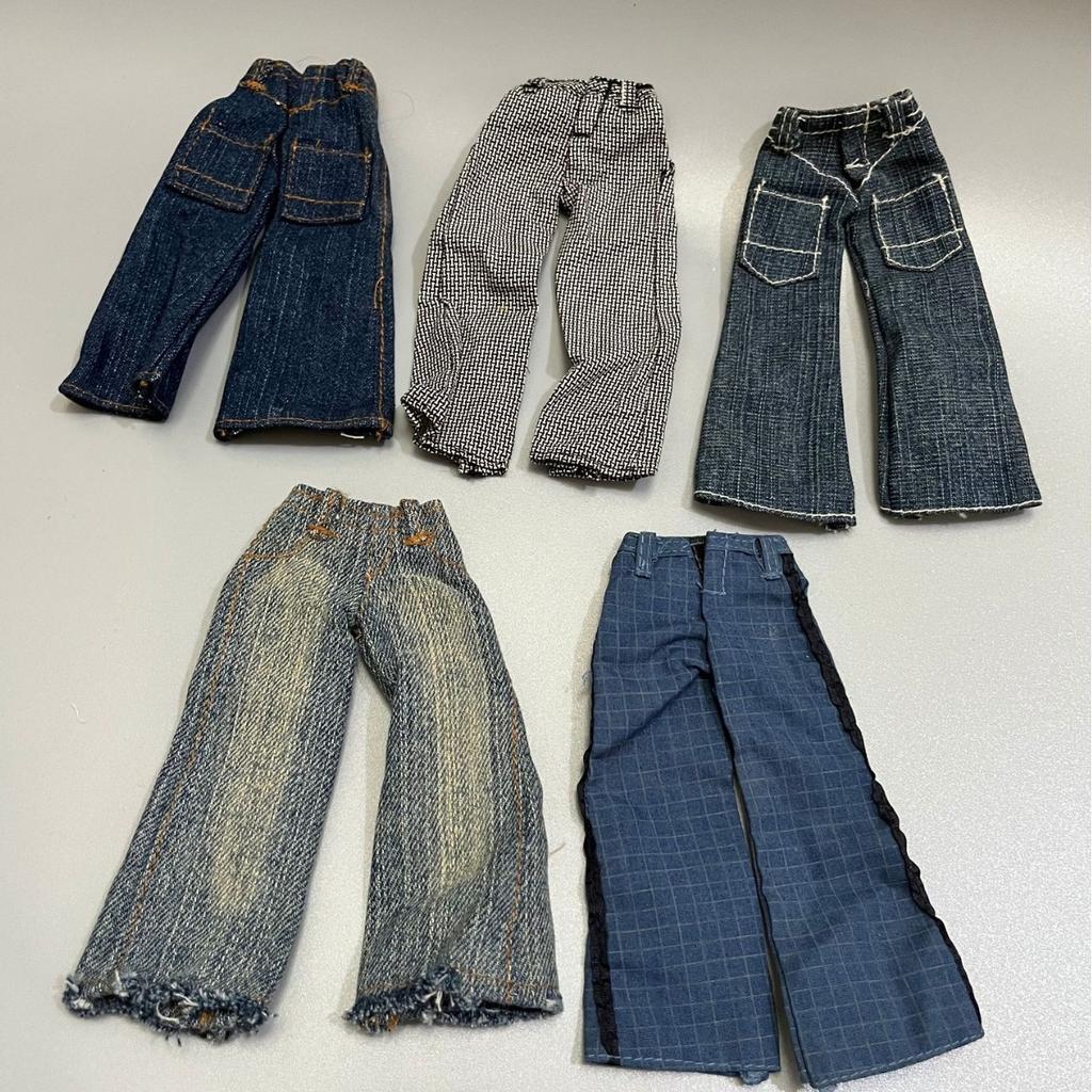 3Pcs/lot Original Jeans Pants for 1/6 Scale Barbia Trousers Doll New Fashion [Doll&Shoes Not Included]boy Girl Toy Accessory