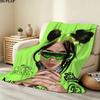 1PC Billie Eilish Patterned Flannel Blanket Suitable For All Seasons For Home Decor Warmth And Comfort Gifts Holiday Present