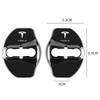 IASD9 4PCS Car Door Lock Protective Covers Stainless Steel Door Lock Cover For Tesla Model Y Model 3 2017-2023 / MODEL3 Highland 2024