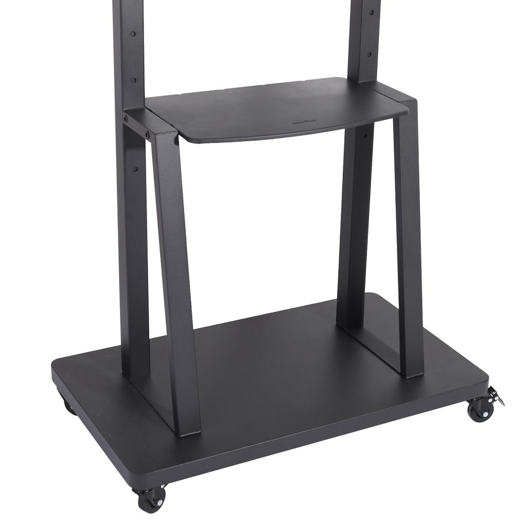 Tall TV Cart Mobile TV Stand Adjustable Large Floor TV Stand Load Capacity 40kg