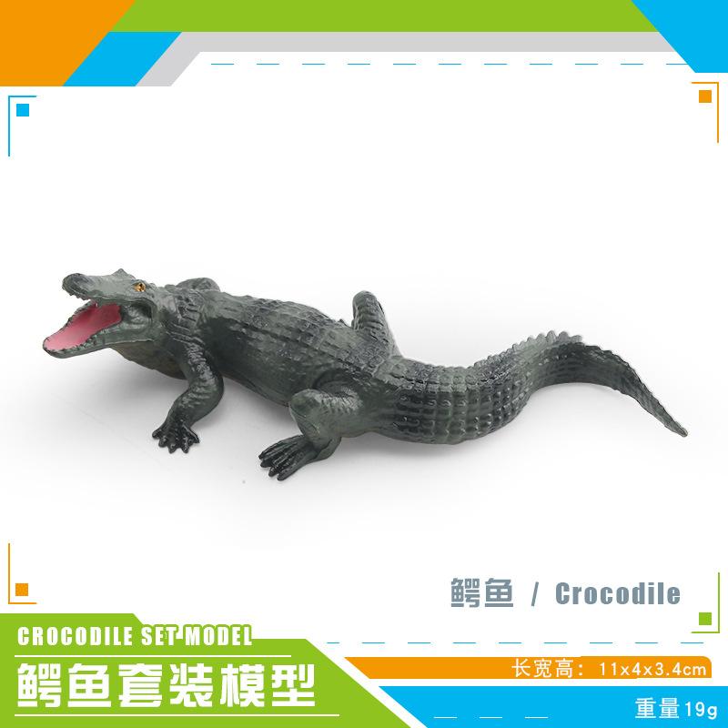 Mini Crocodile Wild Boar Caiman Nile Crocodile Alligator Wildlife Animal Model Scale Miniatures Decorations Simulated Home Decor