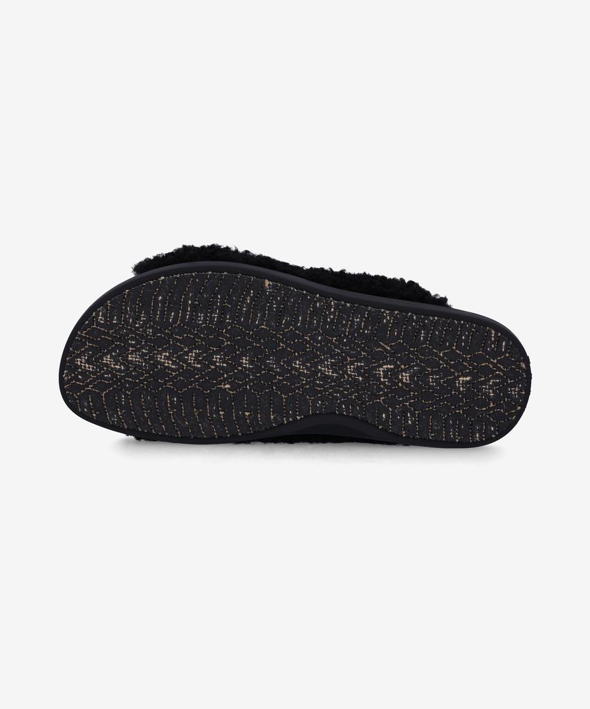 Marni Fur Furvet Leather Sandals - Black / Fbms005801P909300N99