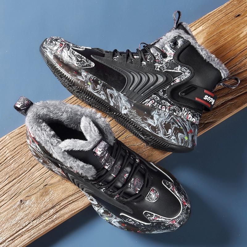 Men Boots New Winter Slippers Warm Men Shoes Waterproof Non-Slip Plush Sneakers Male Tenis Shoes Boots Men Sneakers Winter