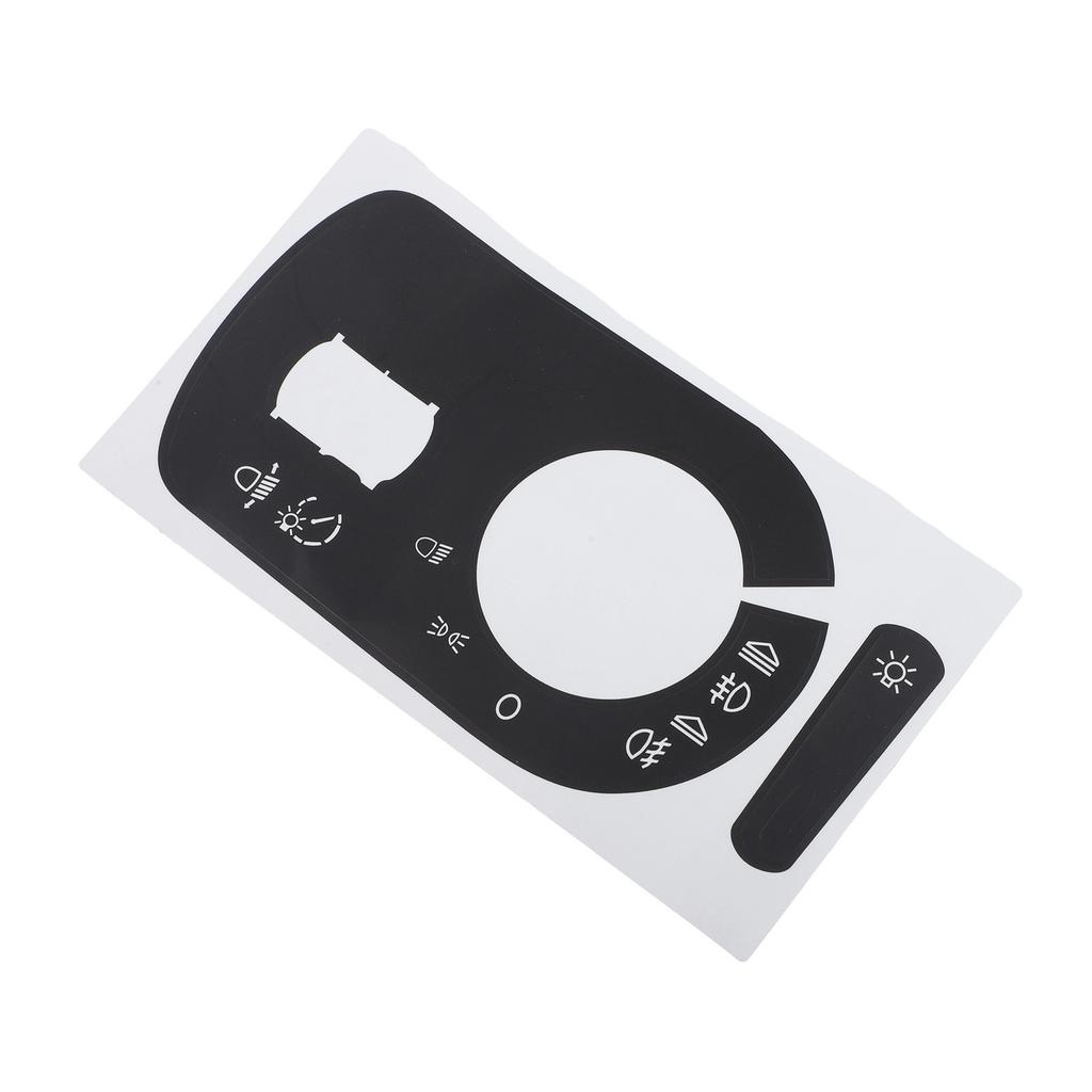 Light Switch Repair Sticker Car Switch Sticker Black Overlay Button Replacement