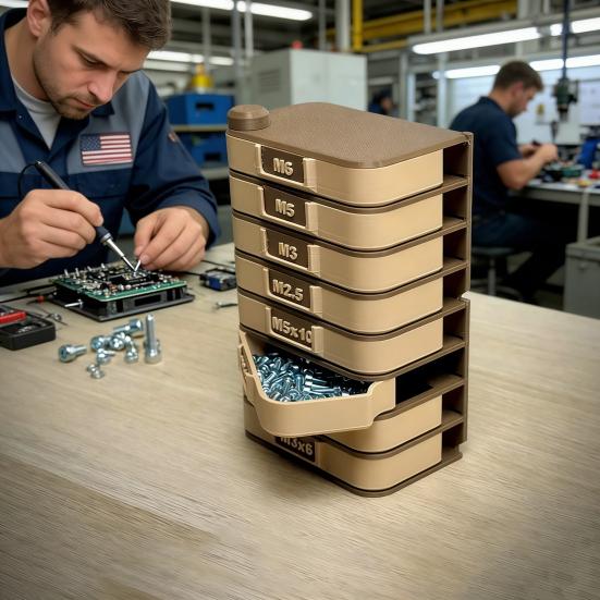 Органайзер для хранения 360 градусов вращающийся вертикальный настольный органайзер с выдвижными ящиками система маркировки электронные компоненты принадлежности для рукоделия