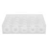 25pcs Bobbin with Thread Winding Wire Transparent Bobbins for Embroidery and Sewing MachinesWhite Thread