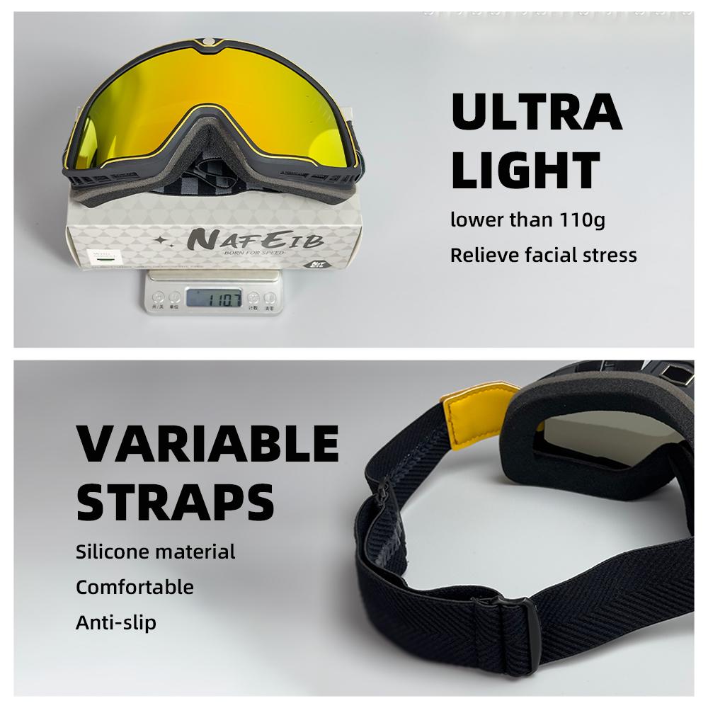 Ретро очки для езды на мотоцикле Cafe Racing Motorcycle MX ATV Classic Ветрозащитные очки Солнцезащитные очки для бездорожья Очки для катания на лыжах Уличные очки унисекс