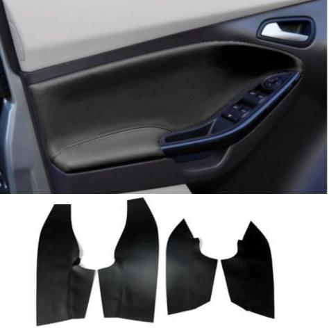 OVCN5 For Ford Focus 2012 13 2014 2015 2016 2017 2018 Microfiber Front /Rear Door Panel Armrest Leather Cover Protective Trim