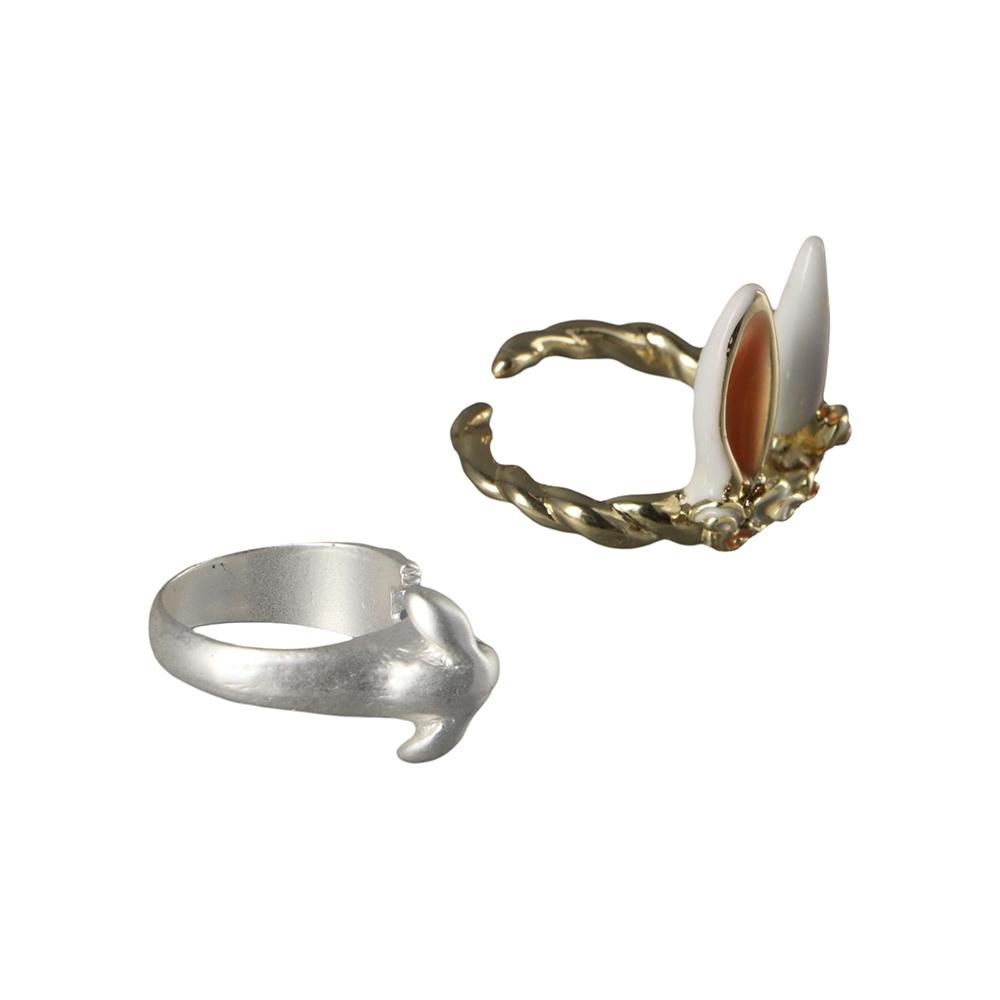 Bunny Ears Animal Finger Jewelry Women Opening Rings Adjustable Ring Korean Style Rings Rabbit Ring