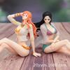 10 см Сидячий купальник Цельный Япония Игра Статуэтка Нами Аниме Фигурка Сексуальная Девушка ПВХ Фигурка Действия Модель Игрушка Коллекционная Кукла Подарки