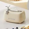 Creative Paper Towel Dispenser With Springs for Bedroom, Creamy Style Rabbit Decorative Desktop Tissue Box for Bathroom