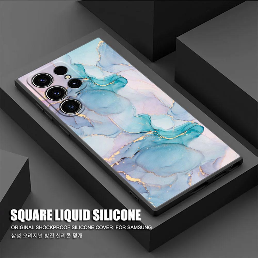 Акварельный Мраморный Узор S26Ultra Чехол Для Samsung Galaxy S26 S25 S24 S23 S20 S21 FE S22 Ultra Plus Чехлы Чехол Для Телефона