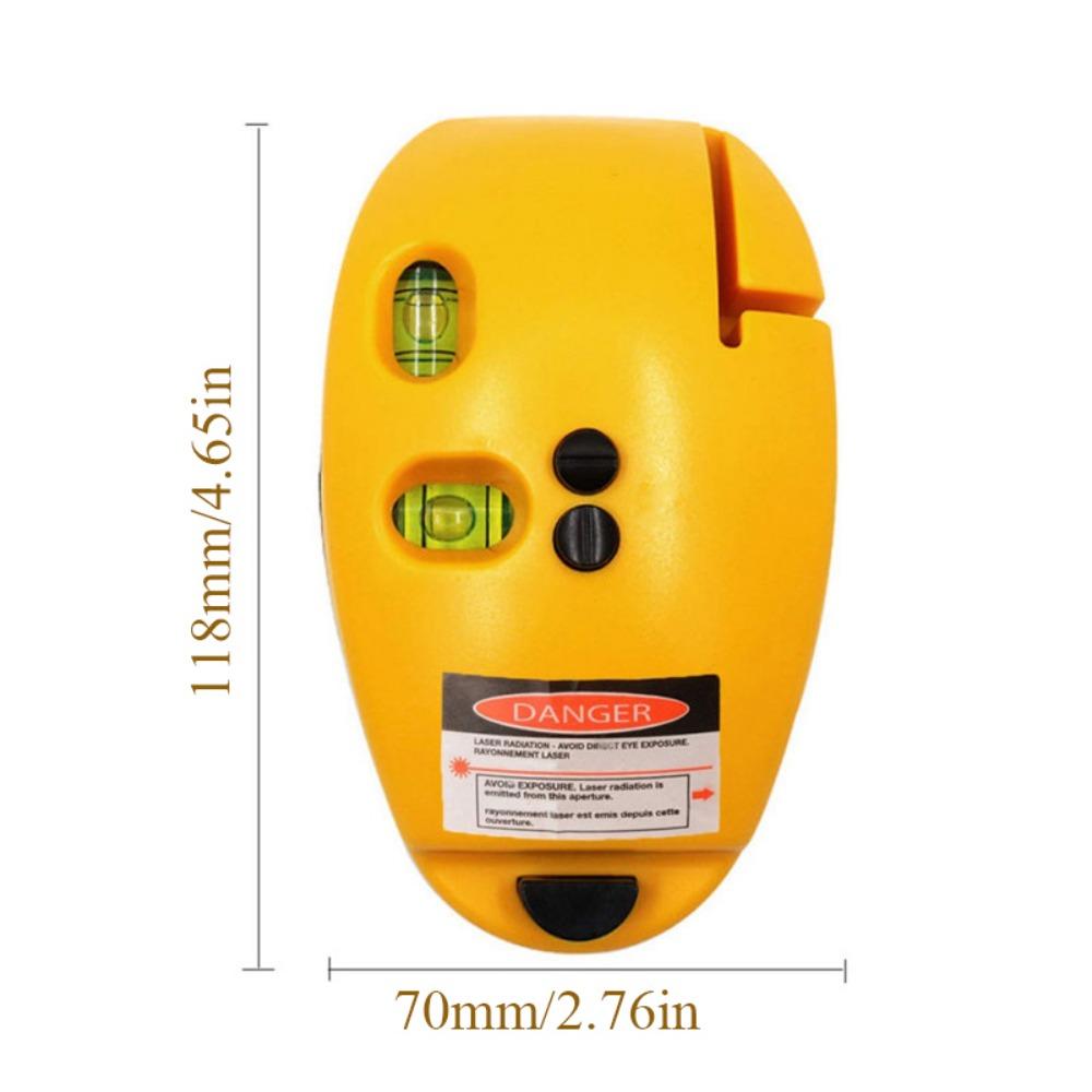 Портативный мини вертикальный лазерный спиртовой уровень лазерный прямой уровень 90 градусов в форме мыши пластиковый самовыравнивающийся измерительный инструмент