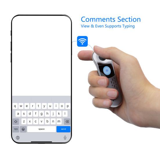 Bluetooth-совместимый Пульт Дистанционного Управления с Колесиком и Тачпадом Беспроводная Мышь Универсальный для Телефонов, Планшетов, ПК Перелистывание Страниц PPT Пульт