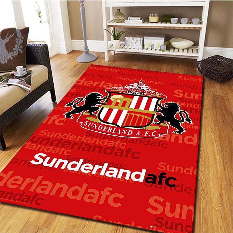 Sunderland Association Football Club Carpet Rug for Living Room Bedroom Home Sofa Decoration,Kids play Non-slip Floor Mat