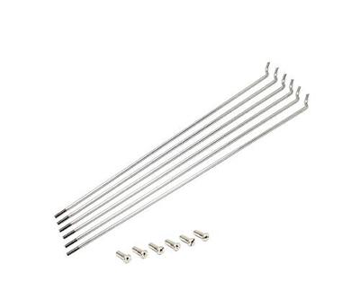 Спицы HOSHI 13 x 175 FIX спицы SB нержавеющая сталь 1 комплект из 6 штук с 6 ниппелями (6 шт.) # 13