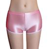 Women Boxers Moisture-wicking Ice Silk Women's Underpants with High Elasticity Slim Fit for Daily Wear Solid Color Mid Waist