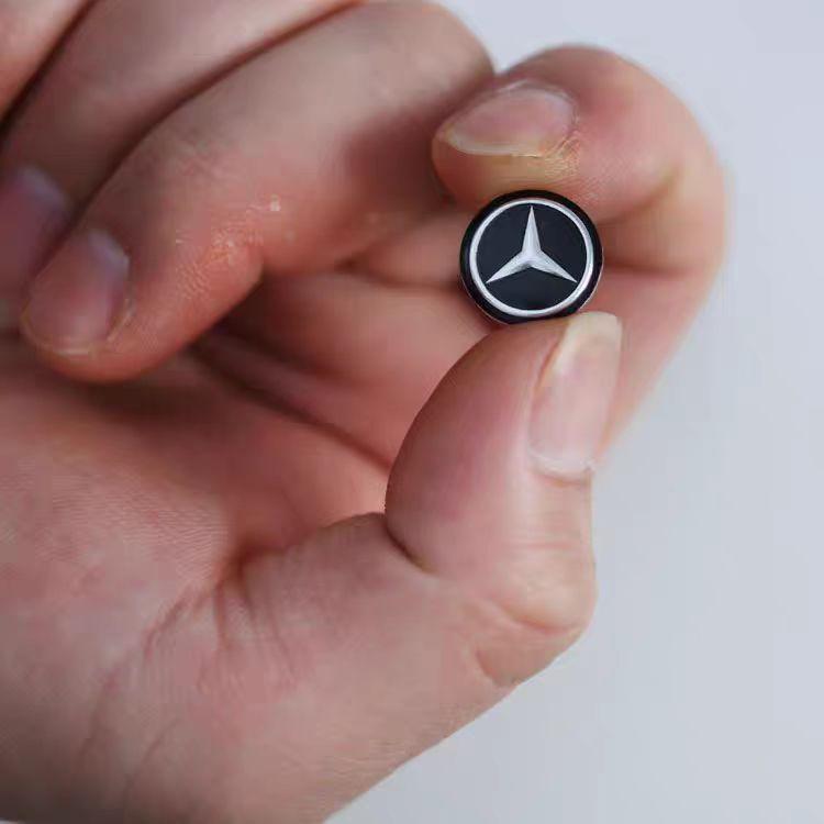 DDJ2 11mm/14mm Car Remote Key Sticker Aluminum Emblem Decal For Mercedes Benz B/C/E/S Class A Class C200L GLC GLK CLA GLA YKYSTZ