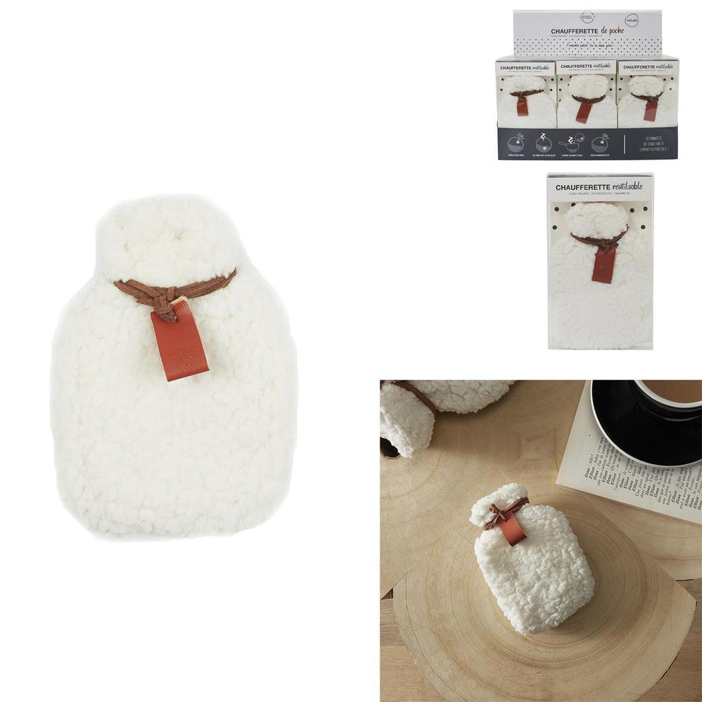 Furry HAND WARMER white FUR GIFT