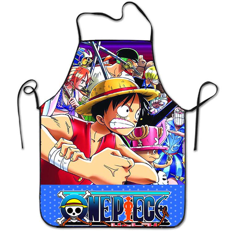Мультяшный фартук One Piece Луффи - Креативный принт