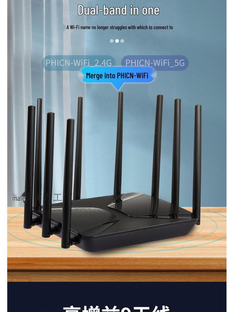 Двухдиапазонный гигабитный WiFi-маршрутизатор 5G - Высокоскоростное покрытие всего дома для студентов и небольших и средних квартир