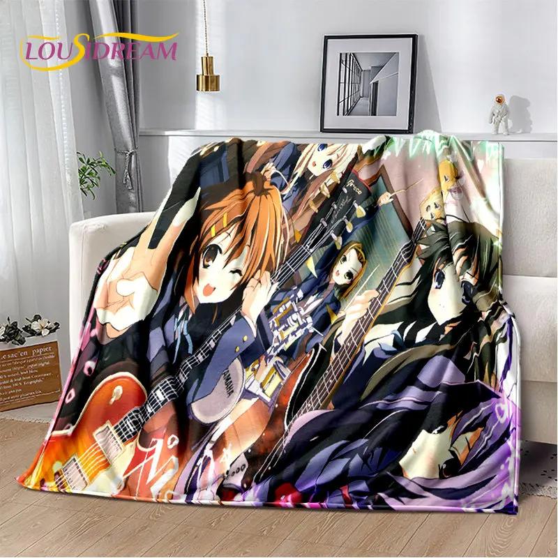K-ON Cartoon Cute Lolita Kawaii Girls Мягкое плюшевое одеяло, фланелевое одеяло, плед для гостиной, спальни, кровати, дивана, пикника