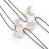 Natural Crystal Heart Necklace Simple Fashion Pendant Clavicle Chain Jewelry
