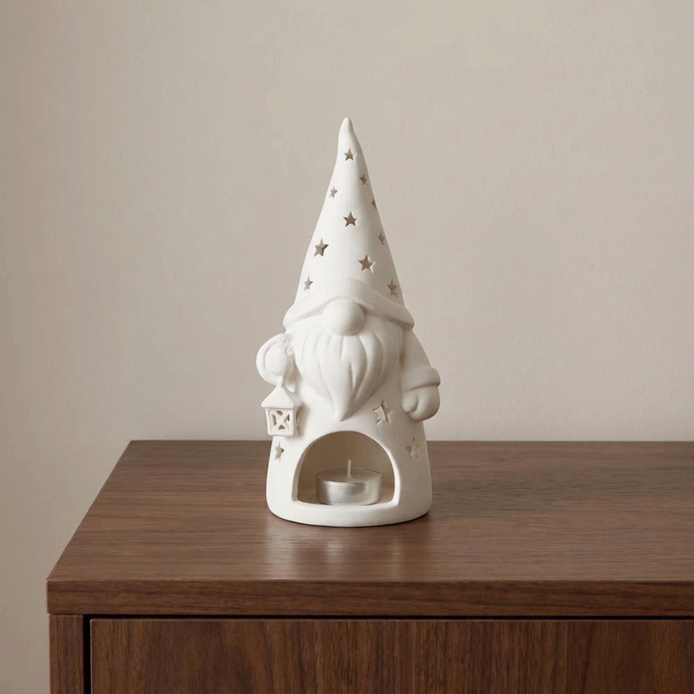 3D Printed Santa Claus Candle Holder Hollow Out Christmas Tealight Holder Christmas Table Decor