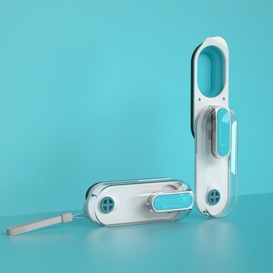 Бутылка для воды для собак, портативный дозатор воды для домашних животных со шнурком для прогулок на открытом воздухе, складная миска для воды для собак малых, средних и больших пород